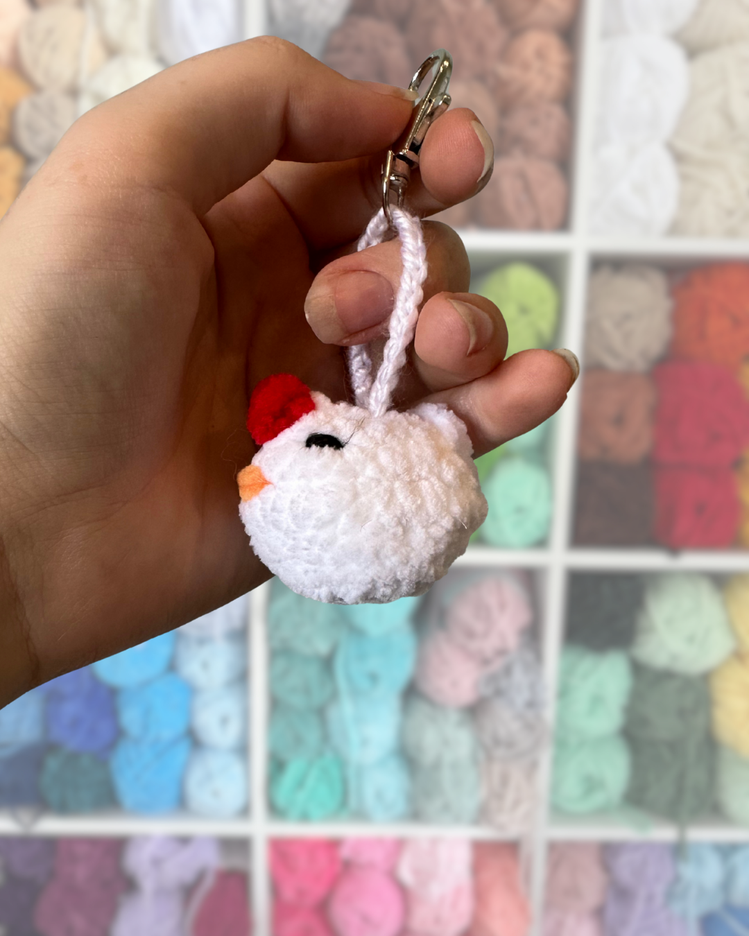 Mabel the Chook Keychain