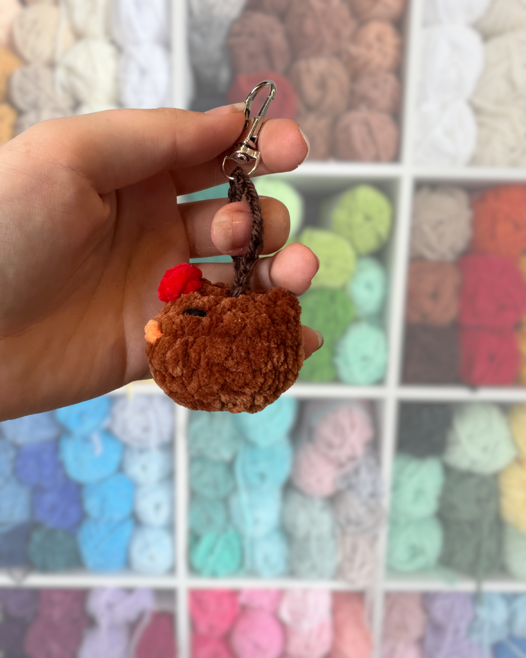 Mabel the Chook Keychain